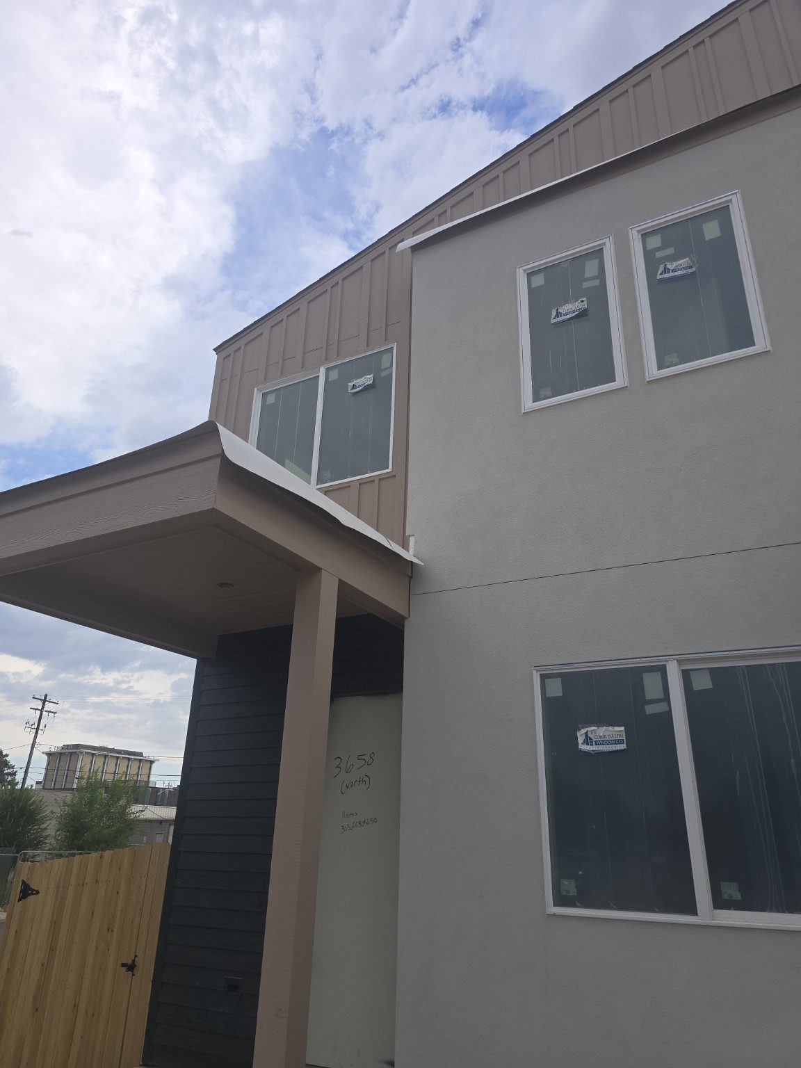 New residential windows installed on a two-story home in Thornton CO