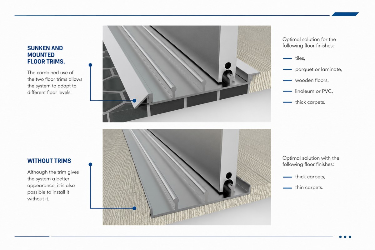 Sunken & Mounted Floor Trims