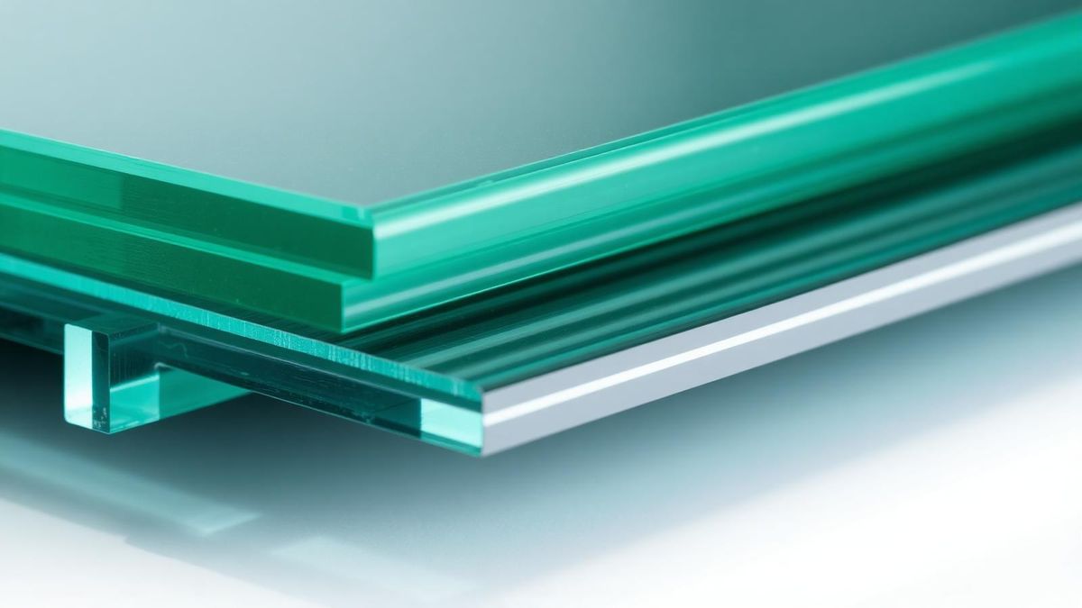Stacked edges of laminated and monolithic architectural glass panels